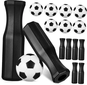 1 Set Octagonal Foosball Handles Ergonomic Grip for Soccer Table Games Replacement Handles for Boys and Girls and Adults