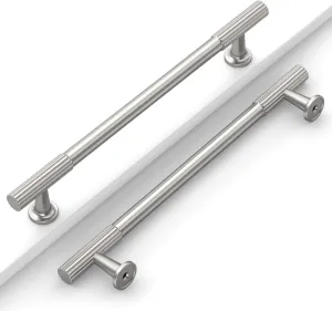 10 Pack 3''(76mm) Brushed Satin Nickel Cabinet Pulls Kitchen Brushed Nickel Cabinet Handles for Cabinets Drawer Pulls Dresser Hardware for Cupboard CK0083