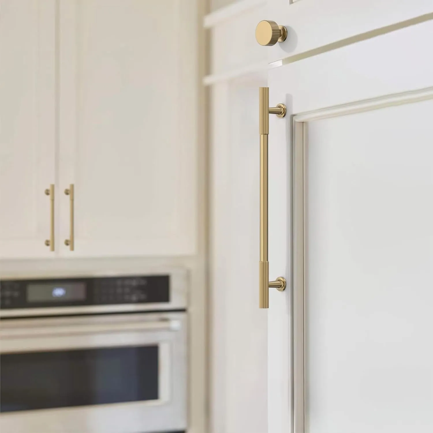 10 Pack 3''(76mm) Champagne Bronze Cabinet Pulls Kitchen Champagne Cabinet Handles for Cabinets Drawer Pulls Bathroom Hardware for Cupboard CK0083