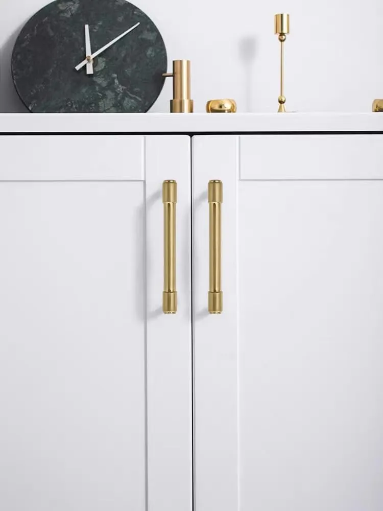 10 Pack 5 Inch Champagne Bronze Cabinet Pulls Gold Drawer Pulls Kitchen Cabinet Hardware Champagne Brass Kitchen Handles for Cabinets Cupboard Handles Drawer Handles