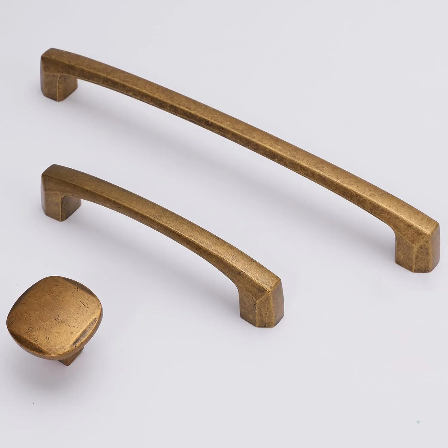 10 Pack 5 inch(128mm) Antique Brass Kitchen Cabinet Handles Cabinet Pulls Vintage Drawer Pulls Aged Gold Bronze Kitchen Cabinet Hardware Dresser Handles