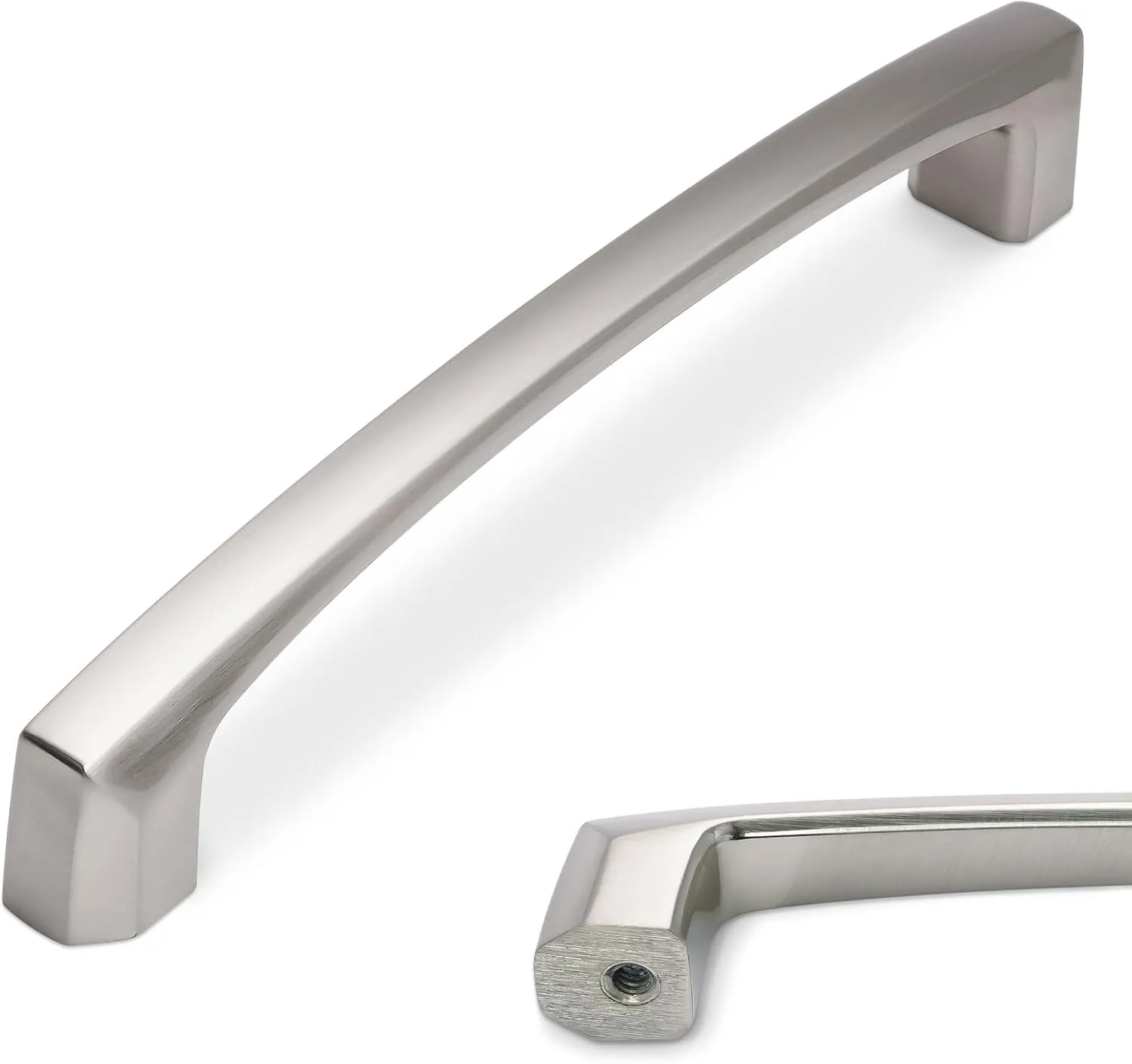 10 Pack 5 inch(128mm) Brushed Satin Nickel Kitchen Cabinet Handles Cabinet Pulls Sliver Drawer Pulls Kitchen Cabinet Hardware Handles Dresser Handles