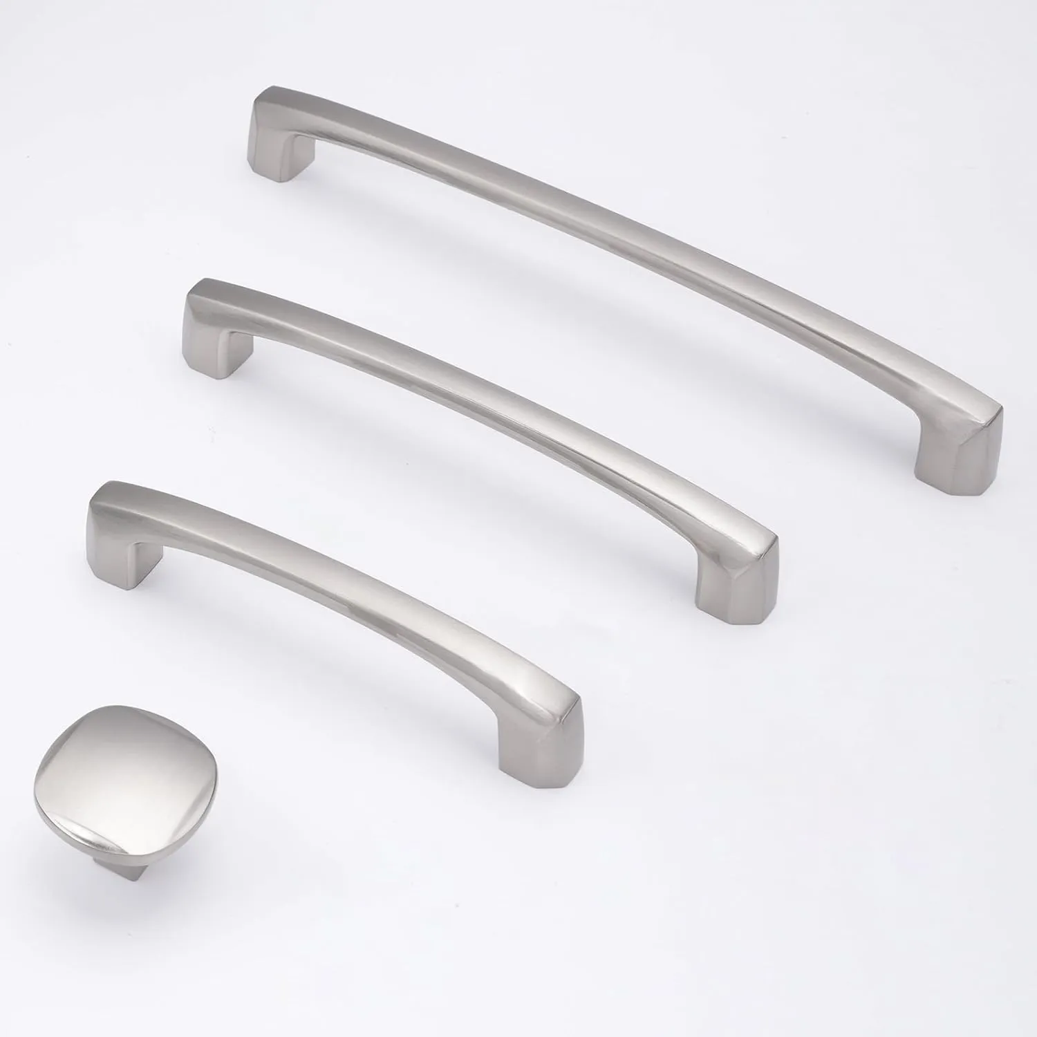 10 Pack 5 inch(128mm) Brushed Satin Nickel Kitchen Cabinet Handles Cabinet Pulls Sliver Drawer Pulls Kitchen Cabinet Hardware Handles Dresser Handles