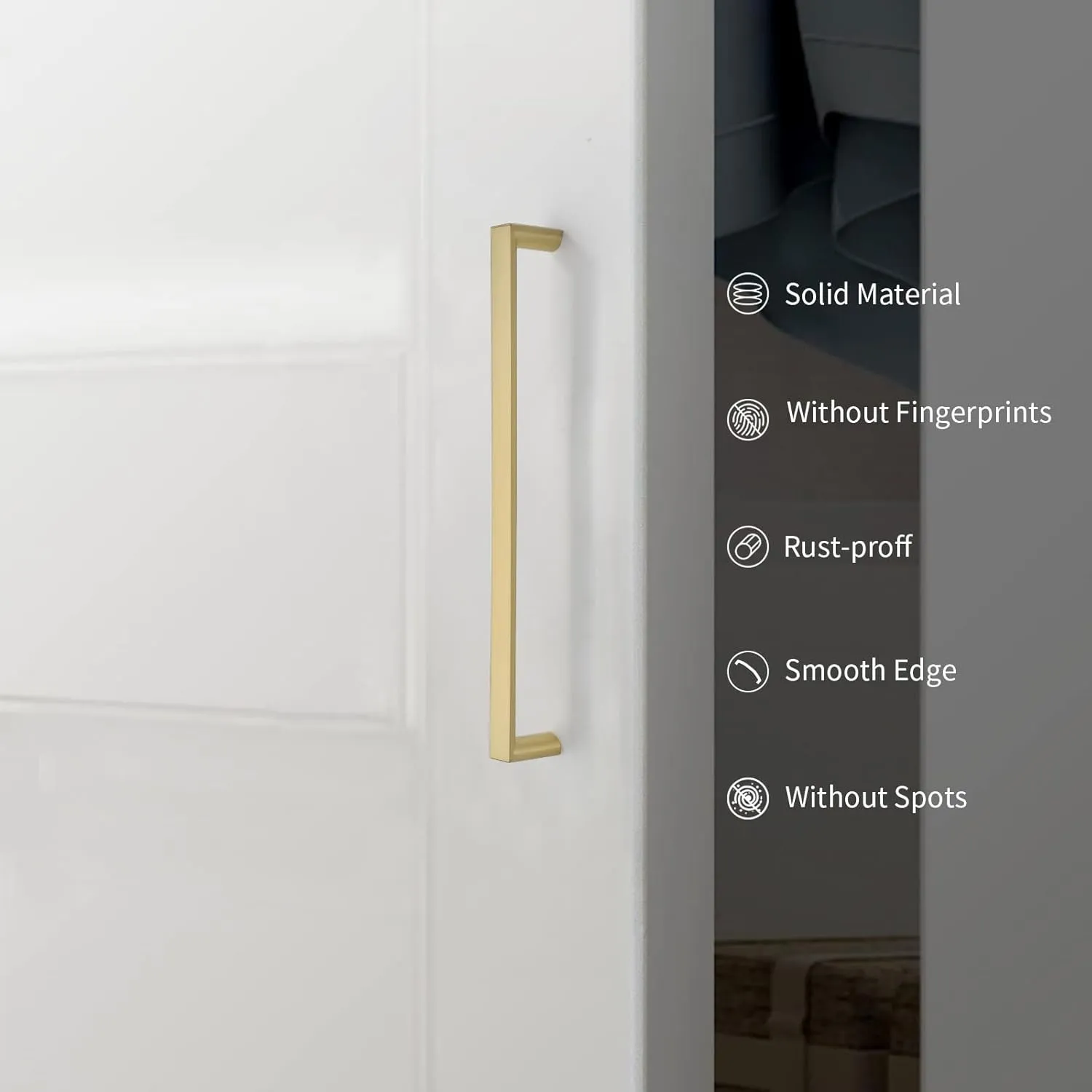 10 Pack 5 Inch(128mm) Kitchen Cabinet Handles Gold Cabinet Pulls Kitchen Cabinet Hardware Drawer Pulls for Cupboard Wardrobe