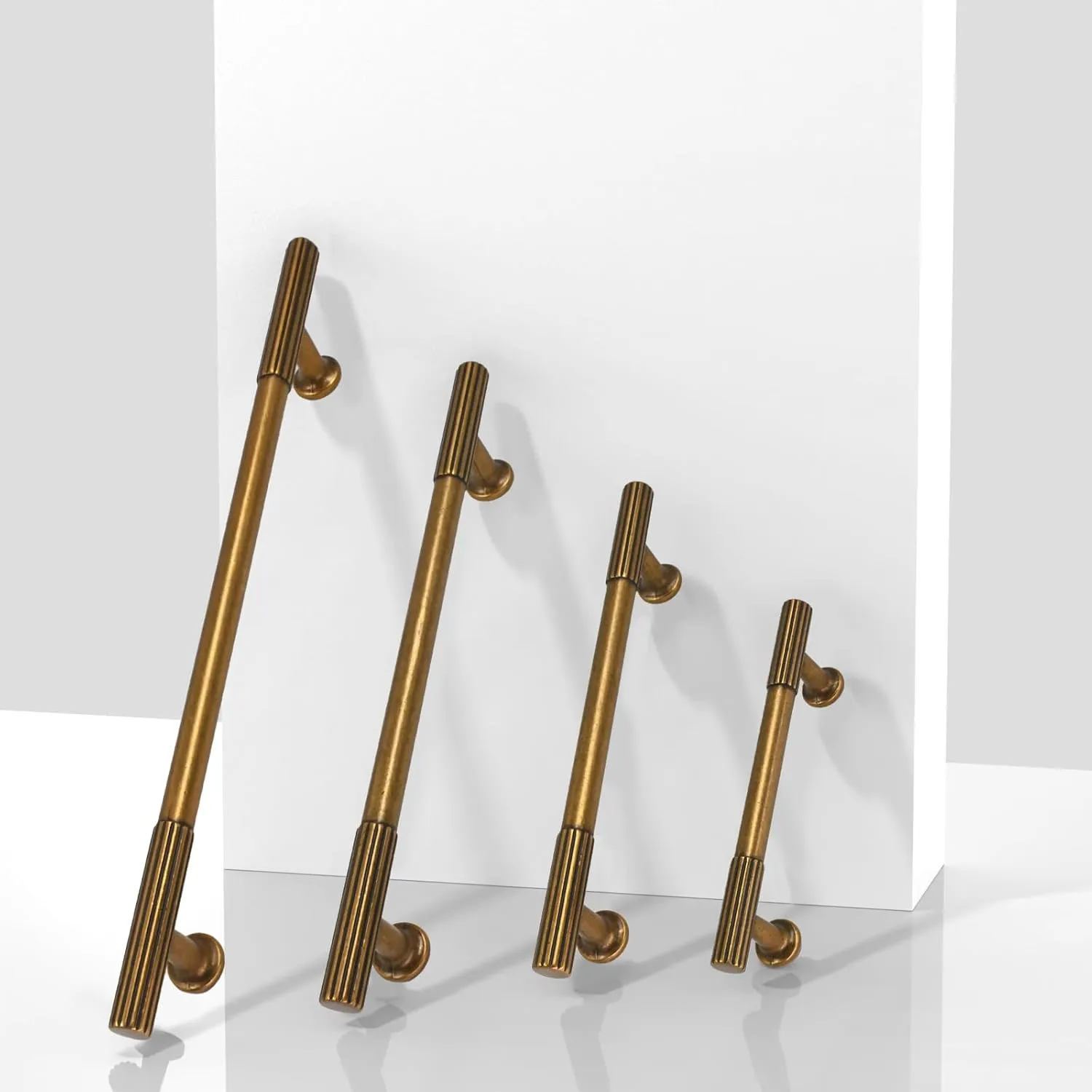 10 Pack Antique Brass Cabinet Pulls 5 Inch(128mm) Kitchen Cabinet Handles Solid Zinc Alloy Cabinet Hardware Drawer Pulls