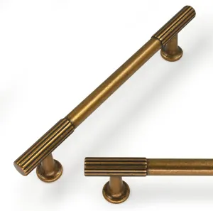 10 Pack Antique Brass Cabinet Pulls 5 Inch(128mm) Kitchen Cabinet Handles Solid Zinc Alloy Cabinet Hardware Drawer Pulls