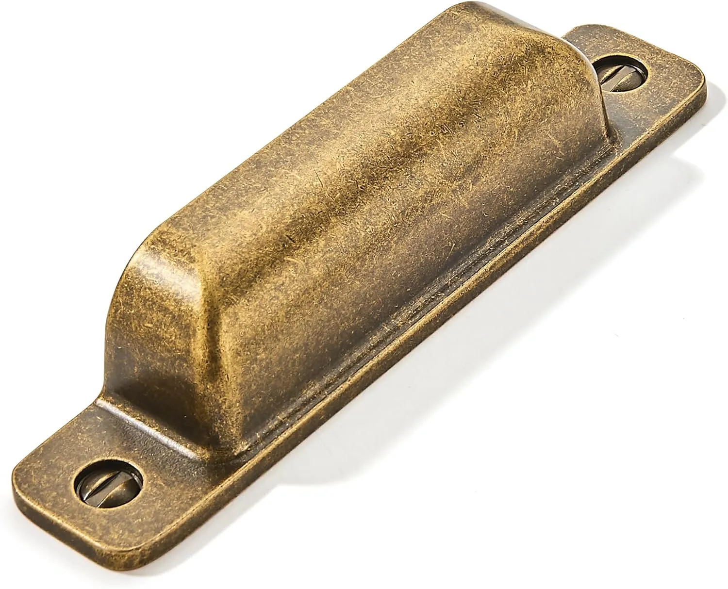 10 Packs 3-Inch Drawer Pulls Antique Brass Cabinet Cup Pulls Kitchen Hardware Cabinet Handles Cabinet pulls Dresser Drawer Handles Knobs