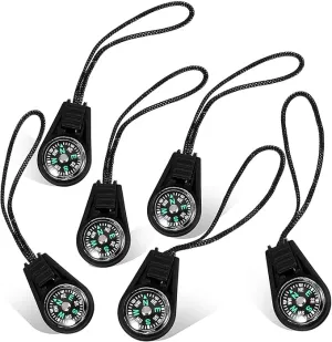 100 Pieces Mini Survival Compass Outdoor Camping Hiking Pocket Compass Liquid Filled Mini Compass for Paracord Bracelet Necklace Key Chain