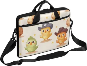 13-15 Inch Chicken with hat Handy Laptop Bag Cute Chick Shoulder Laptop Bag For Work, School, Travel And More