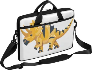 13-15 Inch Colorful Dinosaurs Handy Laptop Bag Beast Animals Shoulder Laptop Bag For Work, School, Travel And More