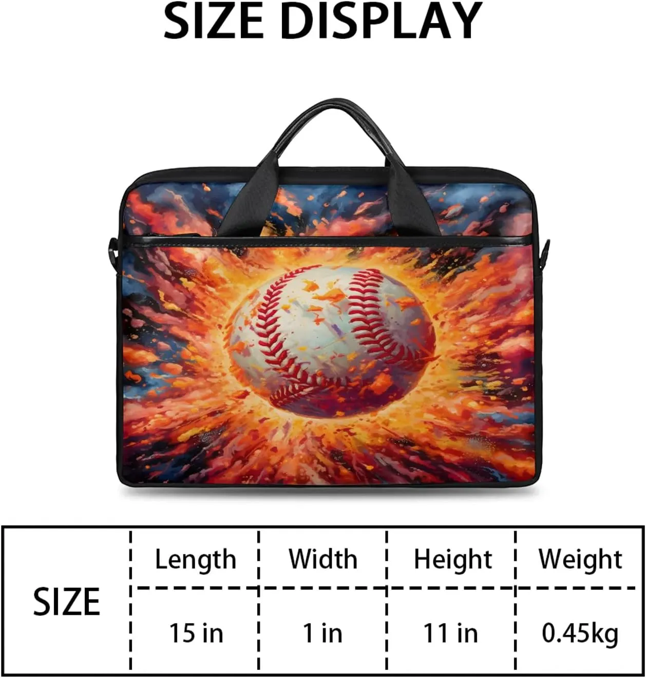 13-15 Inch Sports Baseball Handy Laptop Bag Sports Sports Shoulder Laptop Bag For Work, School, Travel And More