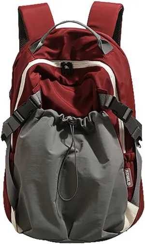 13L Shoulder Bag Backpack For Woman Multipurpose Lightweight Commuter Travel Work College Daypack Bags Laptop (Red)