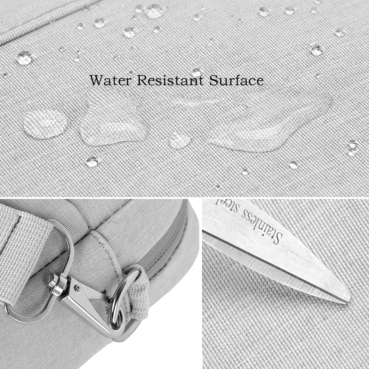 15-15.6 Inch Laptop Sleeve Case Compatible with Lenovo Acer HP ASUS Laptop, Acer Nitro/Acer Aspire 15/Acer Aspire 1/3/5 15.6", HP Pavilion/Envy x360, ASUS Vivobook Go 15.6 Laptop, Grey
