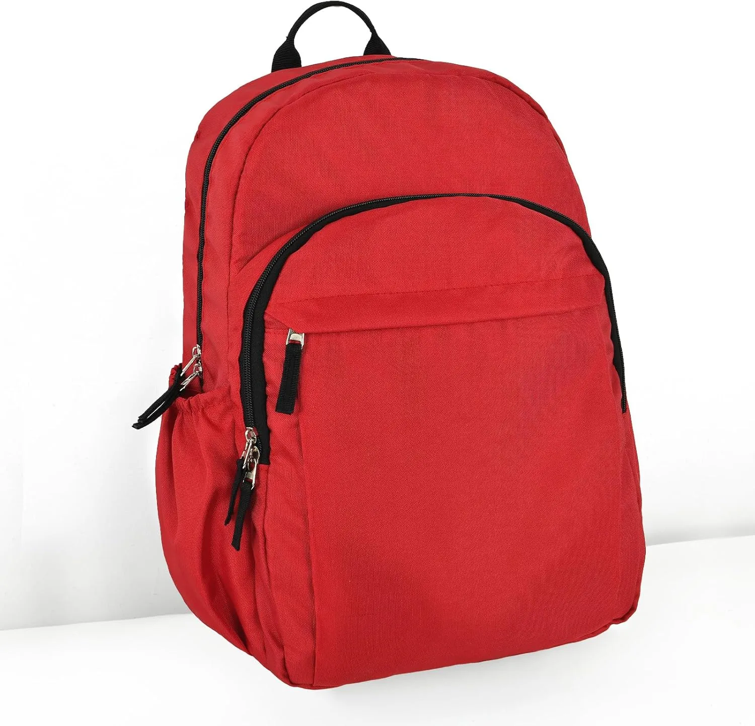15.6 inch Basic Backpack for Women, Travel Laptop Backpack for Boys and Girls, Water Resistant School Backpacks Bookbag (Red)