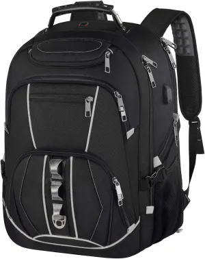 18.4 inch Gaming Laptop Backpacks with USB Charging Port, Big Capacity TSA Friendly RFID Anti Theft Pocket College Heavy Duty Computer Work bag for Men