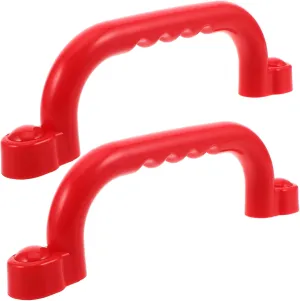 1pair Safety Climbing Handles for Boys and Girls Ergonomic Playground for Playsets Easy Installation Non- Design for Climbing Frames and Playhouses