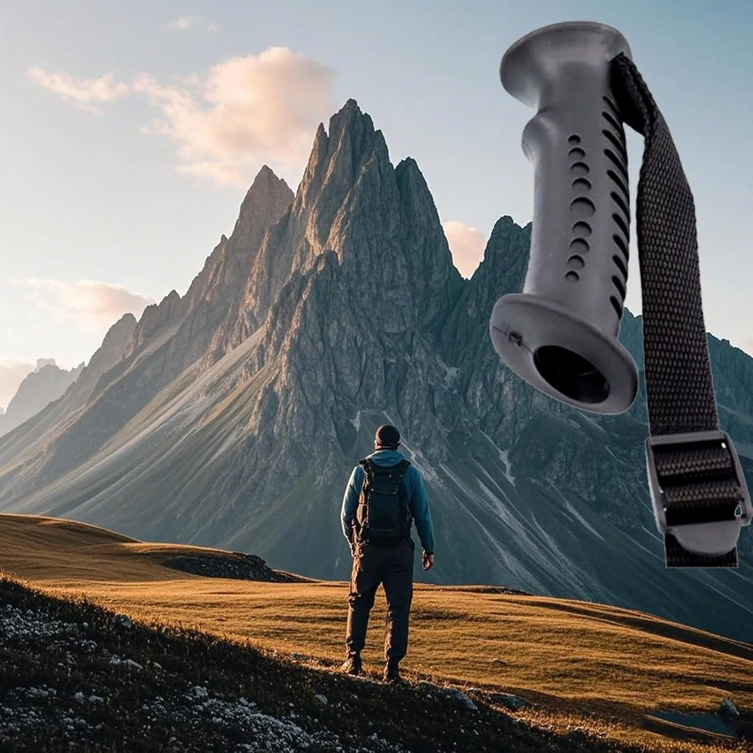 2 - Pack Trekking Pole Straight Handle Heads - Durable and Comfortable Replacement Handles for Your Outdoor Adventures - Ideal for Hiking, Mountaineering, and Trail Walking