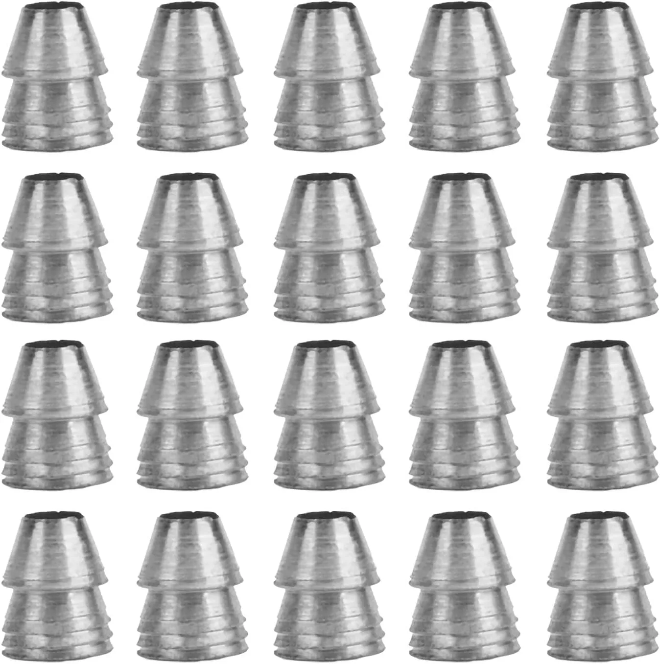 20pcs Safety Round Handle Wedges Steel Hammer Handle Splitting Wedge Set Hammer Handle Wedge Kit for Axe Claw Hammer Sledge(Diameter 11mm / 0.43in)