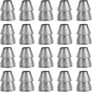 20pcs Safety Round Handle Wedges Steel Hammer Handle Splitting Wedge Set Hammer Handle Wedge Kit for Axe Claw Hammer Sledge(Diameter 11mm / 0.43in)