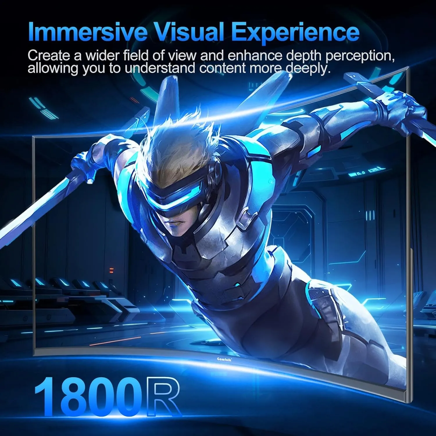 27 inch Curved Gaming Monitor,144Hz/180Hz PC Monitor Full HD 1080P, Frameless 1800R Computer Display with FreeSync & Eye-Care Technology, Wall Mountable, DP, HDMI Port (Black)