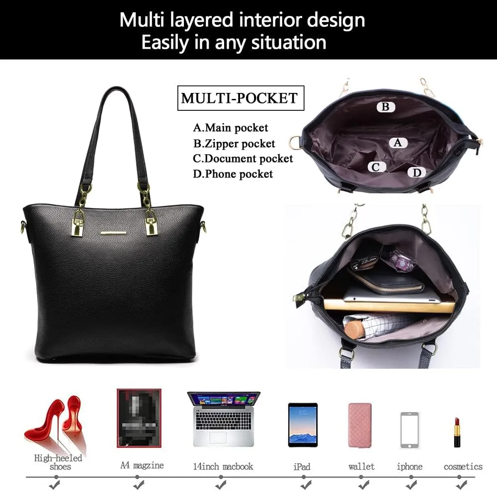2E-youth Designer Purses and Handbags for Women Satchel Shoulder Bag Tote Top Handle Bag