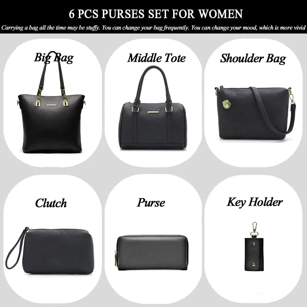 2E-youth Designer Purses and Handbags for Women Satchel Shoulder Bag Tote Top Handle Bag