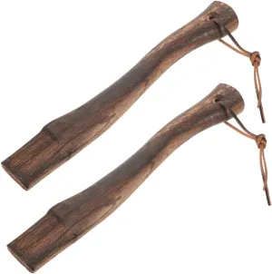 2pcs Axe Handle Replacement Wooden Grip for Axe Ergonomic Wood Handle for Easy Installation for Camping and Firewood Cutting