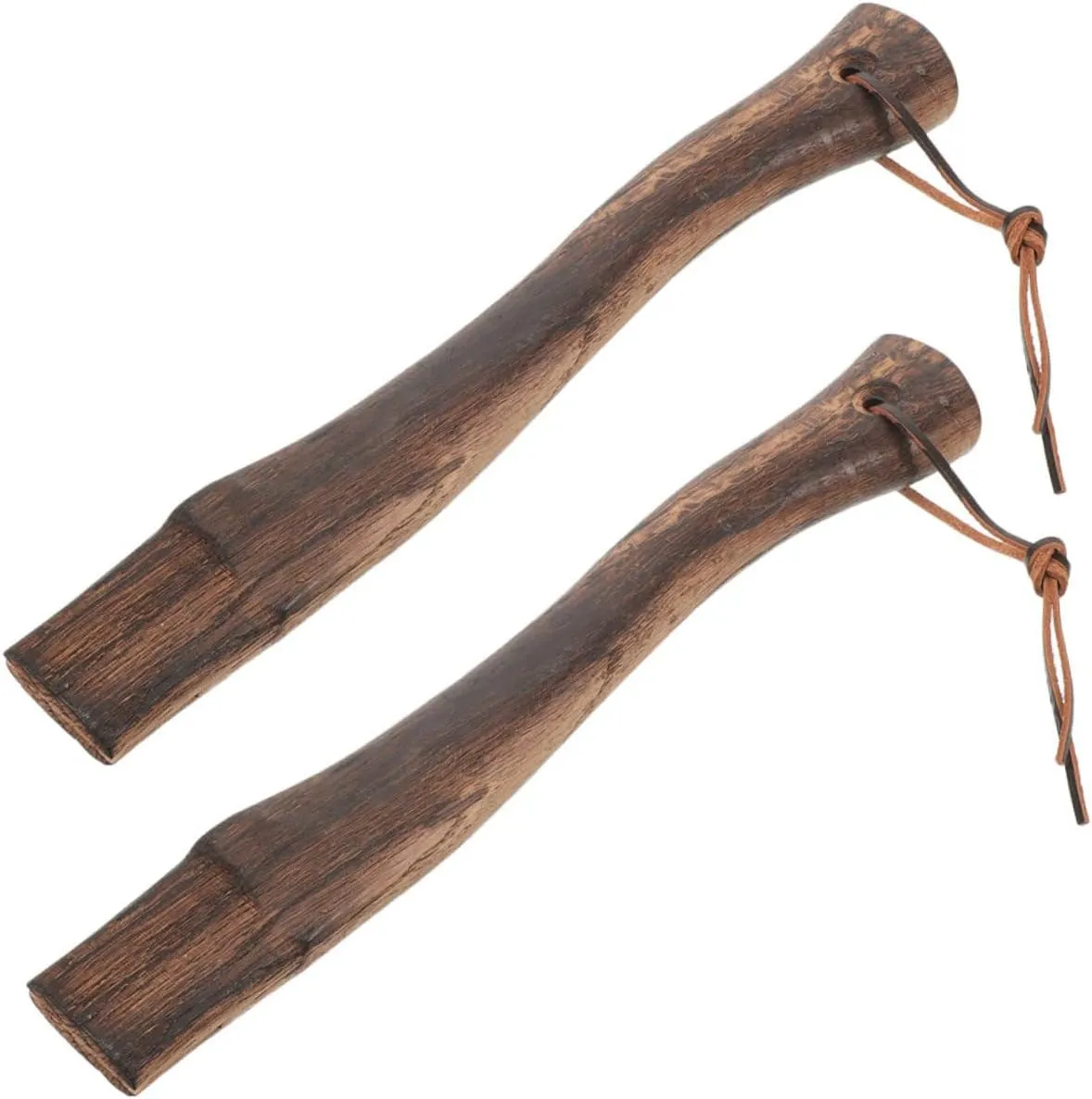 2pcs Axe Handle Replacement Wooden Grip for Axe Ergonomic Wood Handle for Easy Installation for Camping and Firewood Cutting