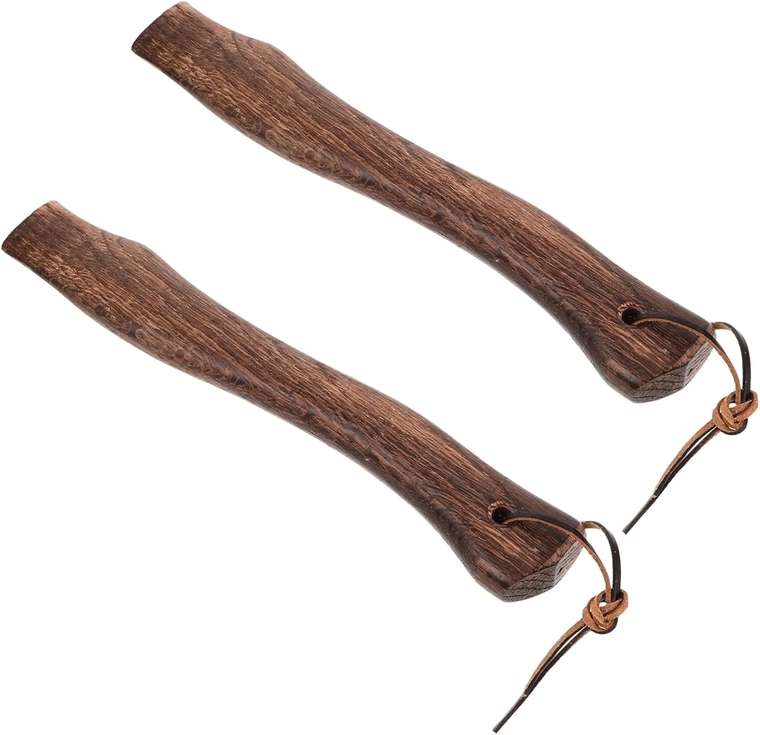 2pcs Wooden Axe Handle Replacement Ergonomic Slip Grip for Hatchet Compact Design for Easy Replacement Sturdy Accessory for Camp Axe Use Comfortable Material