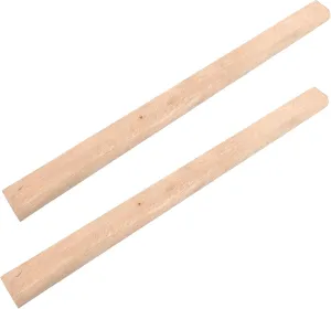2pcs Wooden Axe Replacement Handle Flat Broad Handle for Chopping for Camping Outdoor Use Comfortable