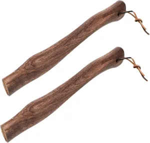 2pcs Wooden Handle Replacement for Axes Ergonomic Slip Design for Enhanced Control Durable Construction for Camp Axe Repair Comfortable Grip for Precision Use