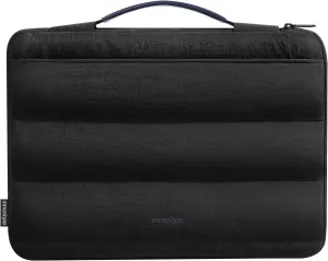 360 Protective Laptop Case 16 Inch, Laptop Bag Compatible with MacBook, Dell, HP, Lenovo and Asus, Side Open Carrying Case with 2 Pockets & Handle, Lightweight & Water-Resistant, Black