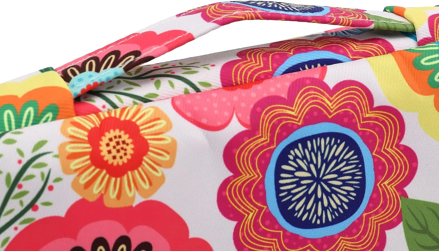 360° Protective Laptop Sleeve Case Bag Cover with Handle For iPad 12.9 inch,MacBook Pro Air 13" and 12.5 inch-13.3 inch Laptop (Flowers)