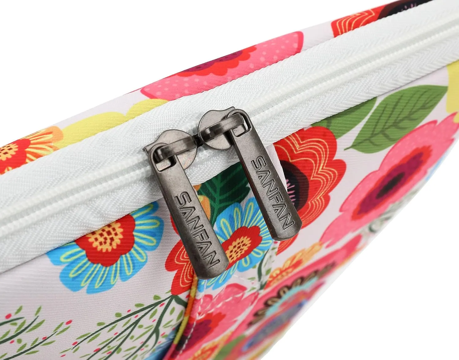 360° Protective Laptop Sleeve Case Bag Cover with Handle For iPad 12.9 inch,MacBook Pro Air 13" and 12.5 inch-13.3 inch Laptop (Flowers)