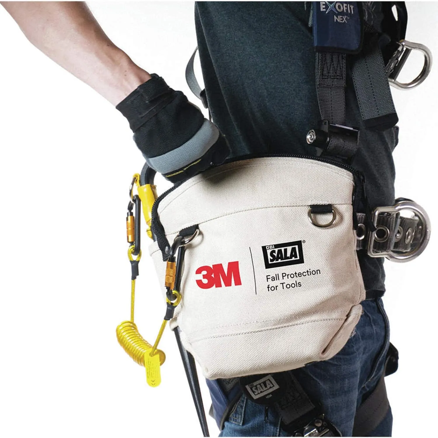 3M DBI-Sala Utility Pouch with Zipper 1500130, White, 1 Ea