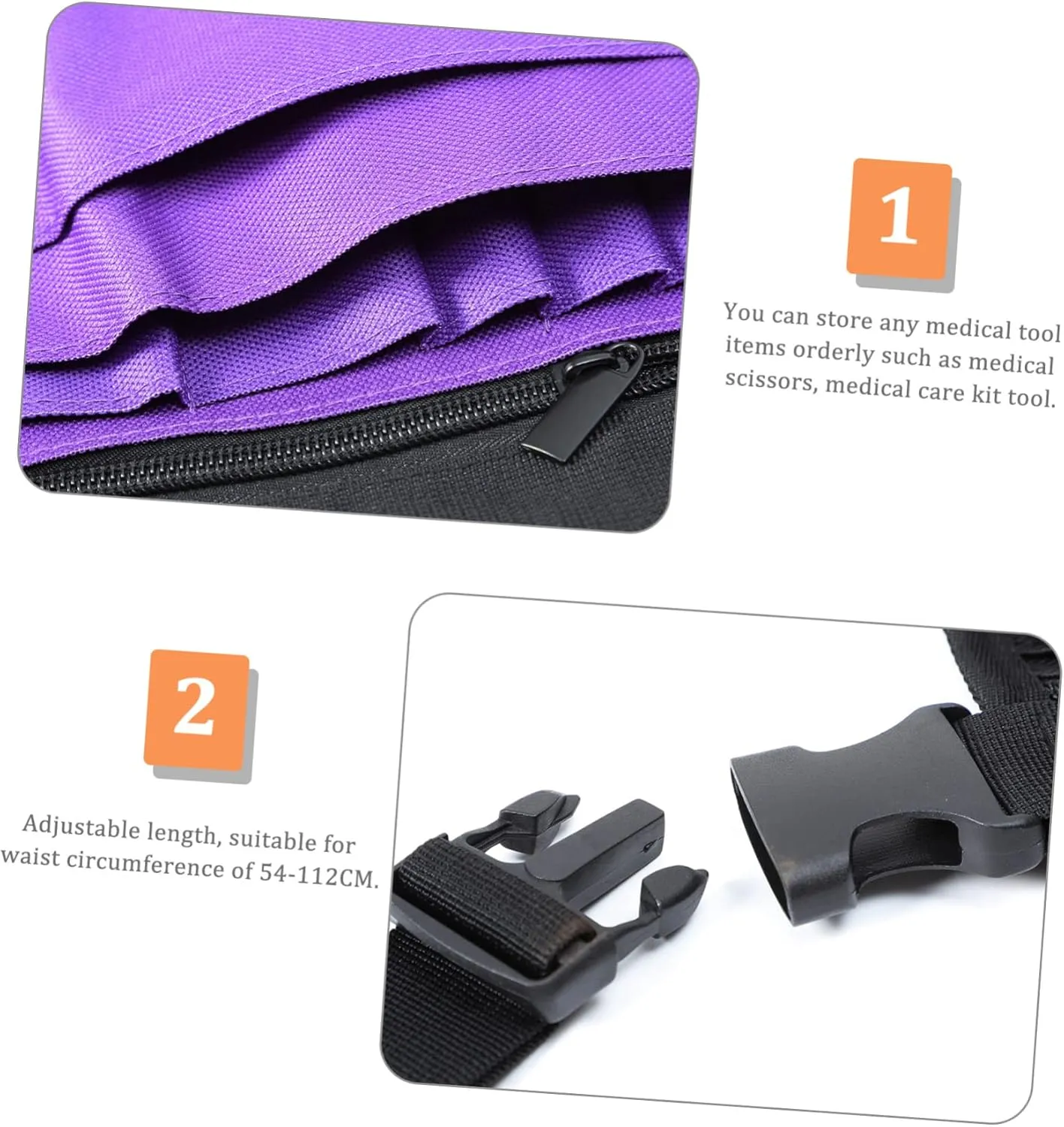 3pcs Storage Waist Bag Belt Storage Organizer Nurse Tools Tools Nurse Pouch Nurse Waist Pouch Nurse