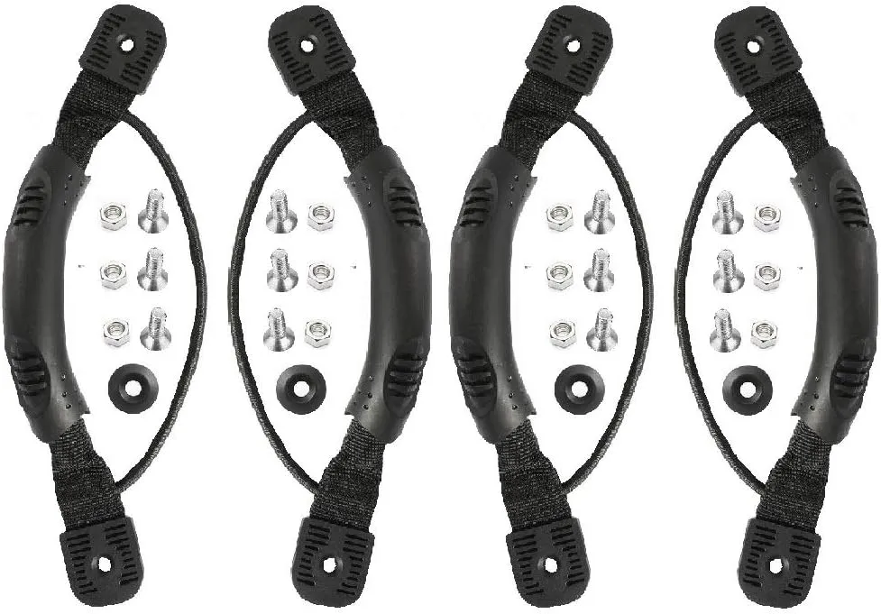 4 Pcs Black Kayak Canoe Boat Side Mount Carry Handles/Paddle Park Kayak Handles and Hardwares