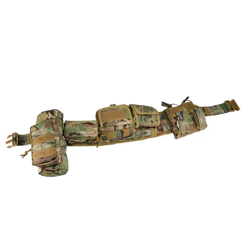 5 in 1 Tactical Duty Padded Belt, Belt with Pouches Heavy Equipment