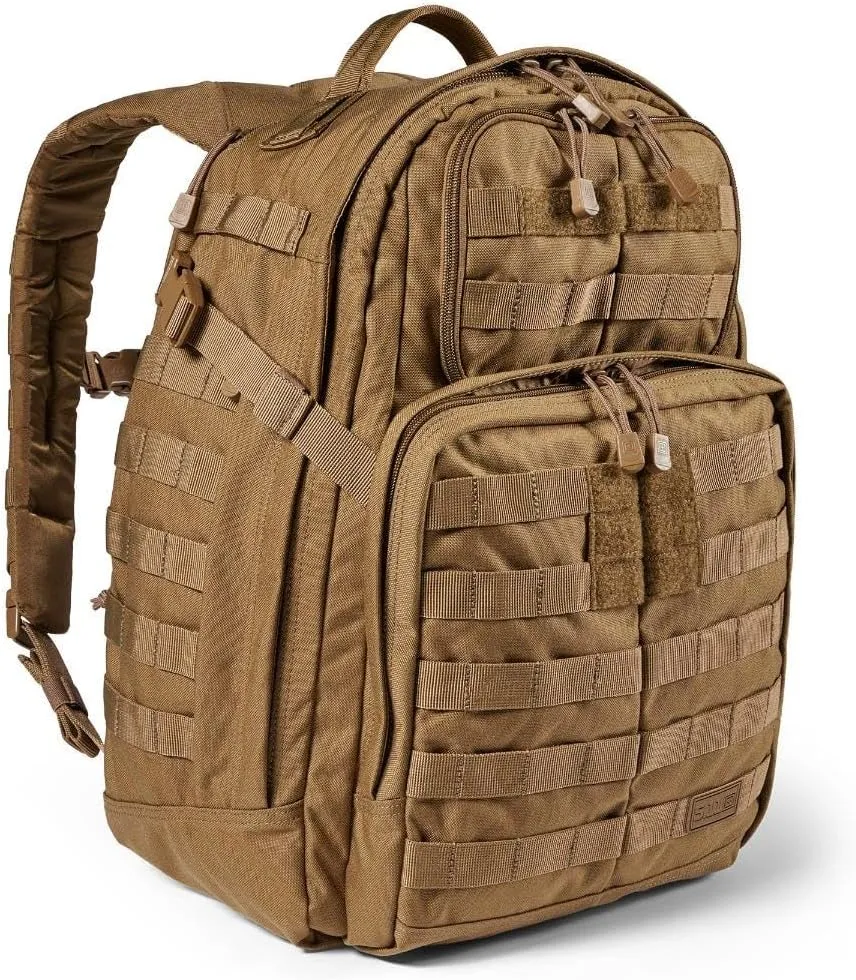 5.11 Tactical Backpack, RUSH 24 2.0 Military Survival Molle Back Pack with Laptop Compartment, 37L, Style 56563ABR/56564ABR