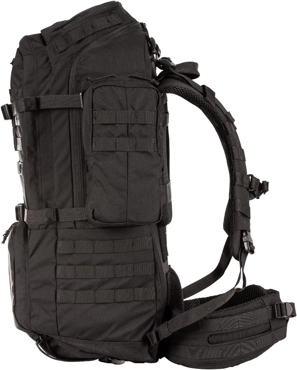 5.11 Tactical Military RUSH100 60L Deployment Backpack, Hydration & Storage Ready, Style 56555, Black, Large/X-Large: 35"-45" Hip