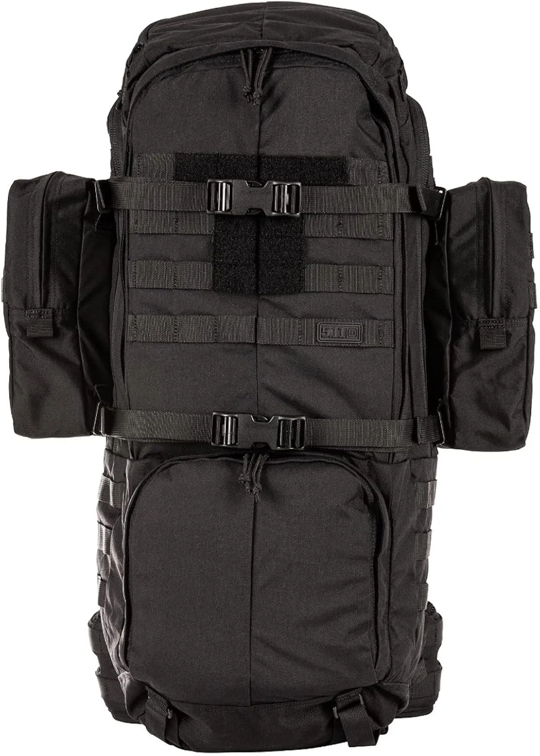 5.11 Tactical Military RUSH100 60L Deployment Backpack, Hydration & Storage Ready, Style 56555, Black, Large/X-Large: 35"-45" Hip