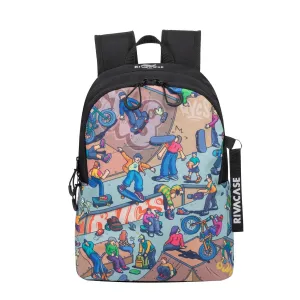 5420 black Urban backpack "Skaters", 12L