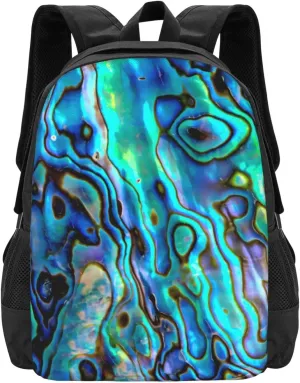 Abalone Shell Lightweight Packable Backpack Travel Casual Hiking Daypack Foldable Backpack For Men Women