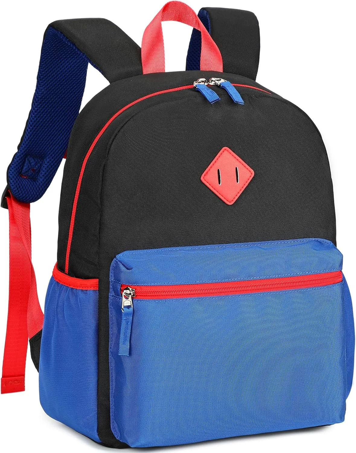abshoo Kindergarten Backpack for Boys Preschool Backpacks School Bookbag for Kids 4-8(Black and Blue)