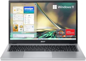 acer 2023 Aspire 3 Laptop, 15.6" FHD Display, AMD Ryzen 3 7320U Processor, 8GB LPDDR5 RAM, 512GB SSD, AMD Radeon Graphics, USB Type A&C, WiFi 6, Bluetooth, Windows 11 Home in S Mode