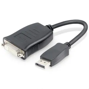Active Displayport Male to DVI Female Connection Cable 2.0 4K60HZ 3840@2160 PS176 Compatible Laptop Host Mac Graphics Card DP External DVI Monitor TV Projector Adapter Converter
