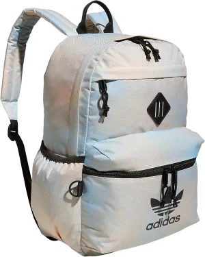 adidas Originals Trefoil 2.0 Backpack, Spray Paint Almost Blue-Bliss Orange, One Size