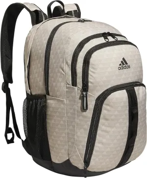 adidas Prime 6 Backpack, BOS Mini Monogram Wonder Beige/Black, One Size