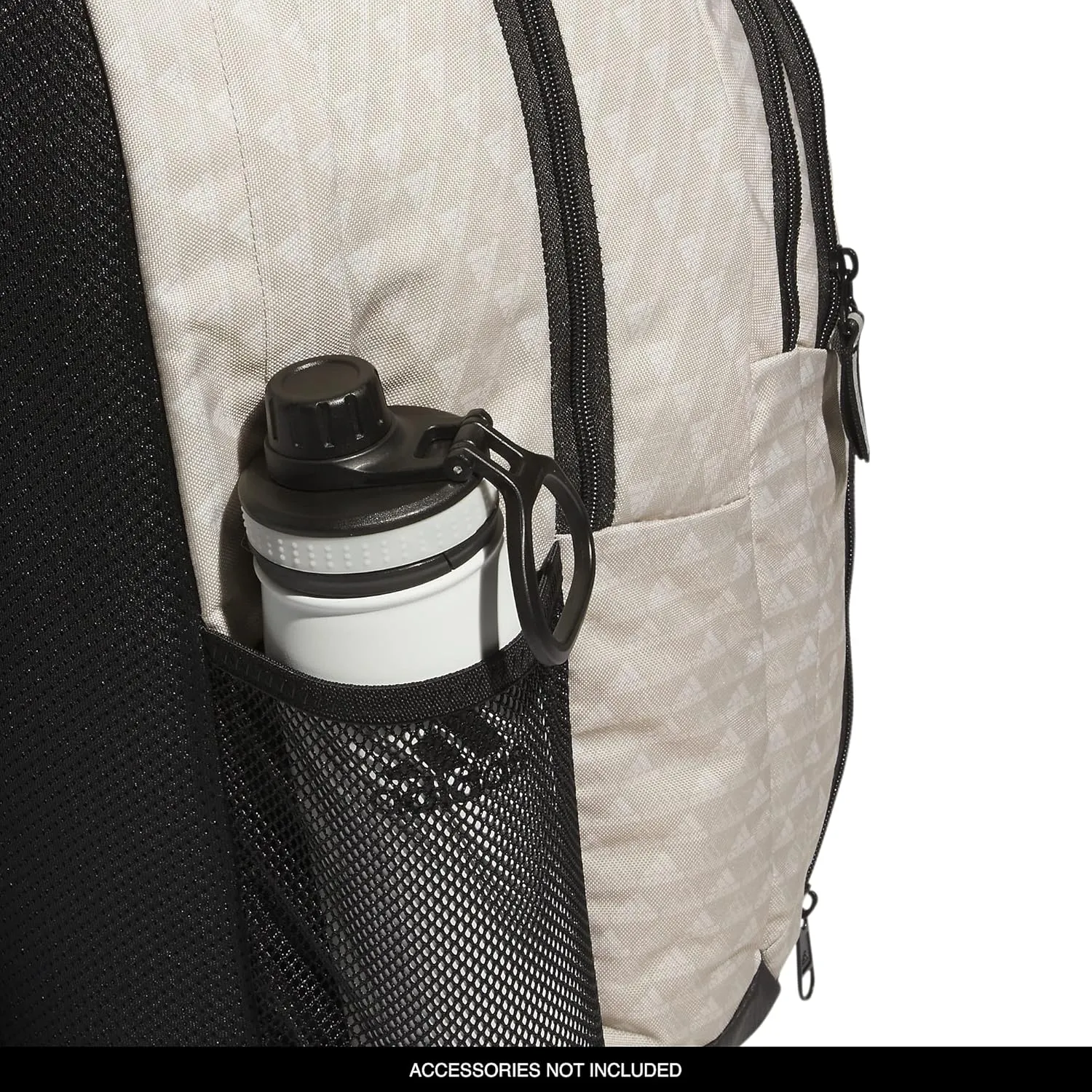 adidas Prime 6 Backpack, BOS Mini Monogram Wonder Beige/Black, One Size