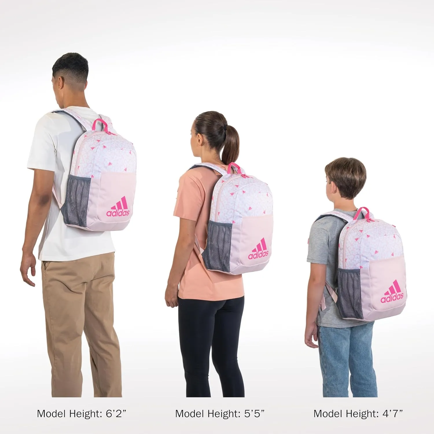 adidas Ready Small Backpack for Women and Men, Durable Laptop Bag for Work, Rec League Team Royal Blue/White/Better Scarlet, One Size